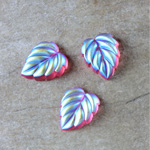 Preciosa Glass Flat Back Leaf 12MM MATTE ROSE AB Foiled