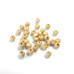 Wood Bead - Smooth Round 04MM NATURAL
