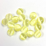 Fiber-Optic Cabochon - Round 06MM CAT'S EYE YELLOW