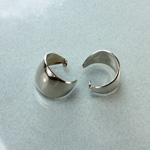 Wedding Band Hoop Earring Plain 20MM Steel Nickel Plated