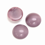 Glass Medium Dome Cabochon - Round 15MM MOONSTONE AMETHYST