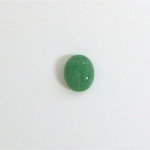 Gemstone Flat Back Carved Scarab 10x8MM AVENTURINE