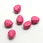 Plastic Bead - Nugget 09MM BRIGHT PINK