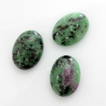 Gemstone Cabochon - Oval 18x13MM ZOISITE RUBY