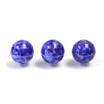 Czech Glass Lampwork Bead - Round 10MM LAPIS LAZULI