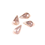 Cut Crystal Point Back Fancy Stone Foiled - Pear 10x6MM OPAL ROSE