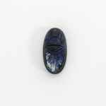 Gemstone Flat Back Carved Scarab 18x9MM SODALITE