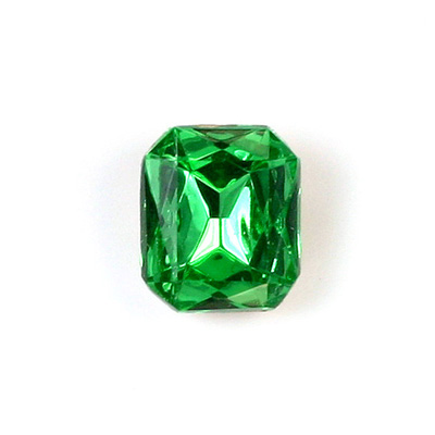 Glass Point Back Tin Table Cut (TTC) Stone - Cushioned Octagon 12x10MM PERIDOT