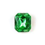 Glass Point Back Tin Table Cut (TTC) Stone - Cushioned Octagon 12x10MM PERIDOT