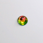 Glass Flat Back Foiled Rauten Rose - Round 09MM VITRAIL MEDIUM Coated