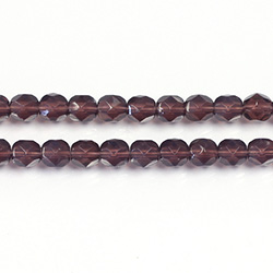 Czech Glass Fire Polish Bead - Round 06MM OPAL DARK AMETHYST