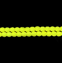 Czech Glass Fire Polish Bead - Round 04MM COATED NEON YELLOW