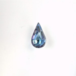 Glass Point Back Foiled Tin Table Cut (TTC) Stone - Pear 08x4.8MM BERMUDA BLUE