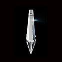 Asfour Crystal Short Drop Pendant - 14x38MM (1.5 Inch) CRYSTAL