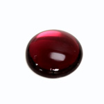 Glass Medium Dome Foiled Cabochon - Round 25MM ROSE