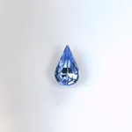 Glass Point Back Foiled Tin Table Cut (TTC) Stone - Pear 08x4.8MM LT SAPPHIRE