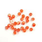 Fiber-Optic Cabochon - Round 03MM CAT'S EYE ORANGE