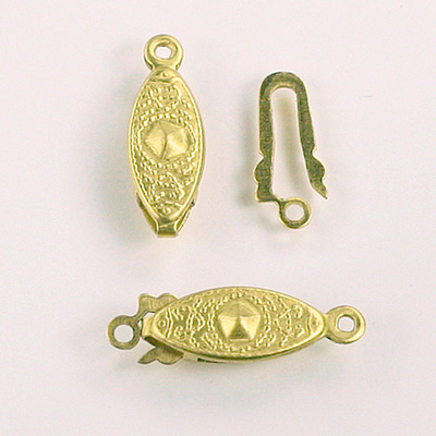 Brass Fish Hook Clasp 18x6MM