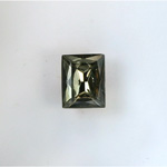 Glass Point Back Foiled Tin Table Cut (TTC) Stone - Cushion 10x8MM BLACK DIAMOND