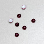 Glass Medium Dome Cabochon Pearl Spray Finish - Round 05MM AMETHYST