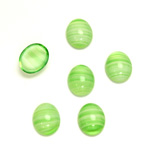 Glass Medium Dome Cabochon - Oval 10x8MM PORPHYR GREEN