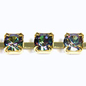 Preciosa Crystal Rhinestone Cup Chain - SS29 VITRAIL MEDIUM-RAW