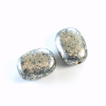 Plastic  Bead - Mixed Color Smooth Flat Keg 19x14MM PYRITE