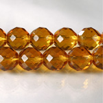 Czech Glass Fire Polish Bead - Round 12MM TOPAZ