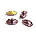 Swarovski Crystal Foiled Point Back Tin Table Cut (TTC) Fancy Stone - Navette 10x5MM LIGHT AMETHYST