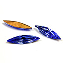 Swarovski Crystal Foiled Point Back Tin Table Cut (TTC) Fancy Stone - Navette 15x4MM SAPPHIRE