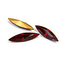 Swarovski Crystal Foiled Point Back Tin Table Cut (TTC) Fancy Stone - Navette 15x4MM SIAM RUBY
