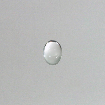 Czech Glass Medium Dome Transparent Cabochon - Oval 10x8MM CRYSTAL