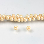 Preciosa Czech Glass Drop Seed Bead - 8/0 PEARL CREME 46112