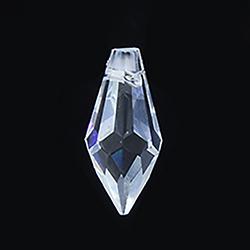 Asfour Crystal Chandelier Part - Spear Tip Pendant - 16x76MM (3 Inch) CRYSTAL