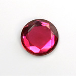 Glass Flat Back Rose Cut Fancy Foiled Stone - Round 18MM ROSE