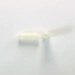 Plastic Bead - Linen Quartz Color Smooth Tube 13x5MM MATTE CRYSTAL