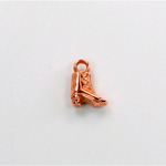 Metalized Plastic Pendant- Boot 11x8MM COPPER