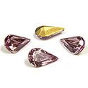 Swarovski Crystal Foiled Point Back Tin Table Cut (TTC) Fancy Stone - Pear 10x6MM LIGHT AMETHYST