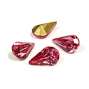 Swarovski Crystal Foiled Point Back Tin Table Cut (TTC) Fancy Stone - Pear 10x6MM ROSE