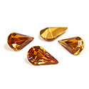 Swarovski Crystal Foiled Point Back Tin Table Cut (TTC) Fancy Stone - Pear 10x6MM TOPAZ