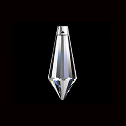 Asfour Crystal Chandelier Part - Drop Pendant - 12x20MM CRYSTAL