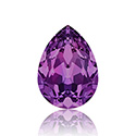 Swarovski Crystal Point Back Fancy Stone - Pear 10x7MM AMETHYST