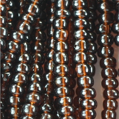 Preciosa Czech Glass Seed Bead - Round 10/0 DK TOPAZ 10140