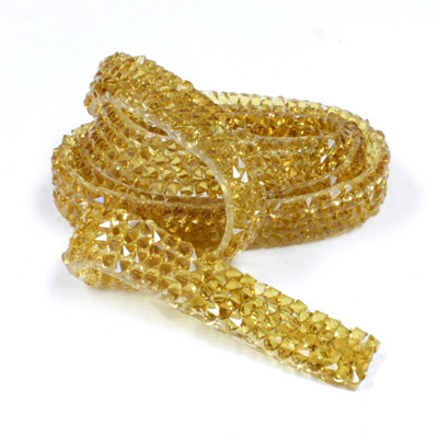 Hotfix Rhinestone Banding Strip - 10SS 50x1 cm LT COLORADO TOPAZ