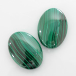 Gemstone Cabochon - Oval 25x18MM MALACHITE