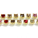 Preciosa Crystal Rhinestone Cup Chain - PP18 (SS8.5) DANCING-RAW