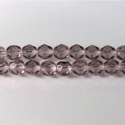 Czech Glass Fire Polish Bead - Round 06MM LT AMETHYST
