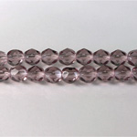 Czech Glass Fire Polish Bead - Round 06MM LT AMETHYST