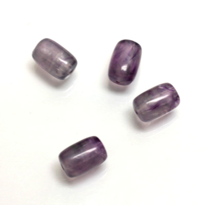 Plastic  Bead - Mixed Color Smooth Keg 11x7 LIGHT AMETHYST SILK