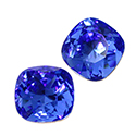 Swarovski Crystal Point Back Fancy Stone -Antique Square 14MM SAPPHIRE